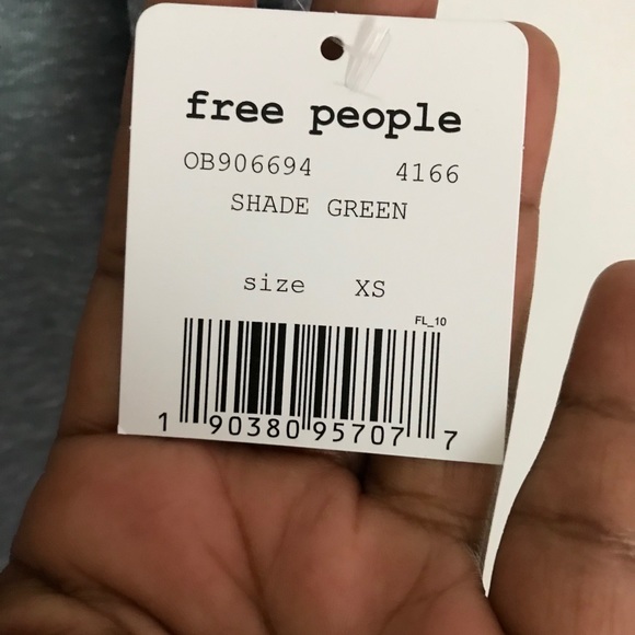 Free People All You Need Tee V Neck Short Sleeve Loose Fit Size XS Blue NWT - Picture 10 of 13